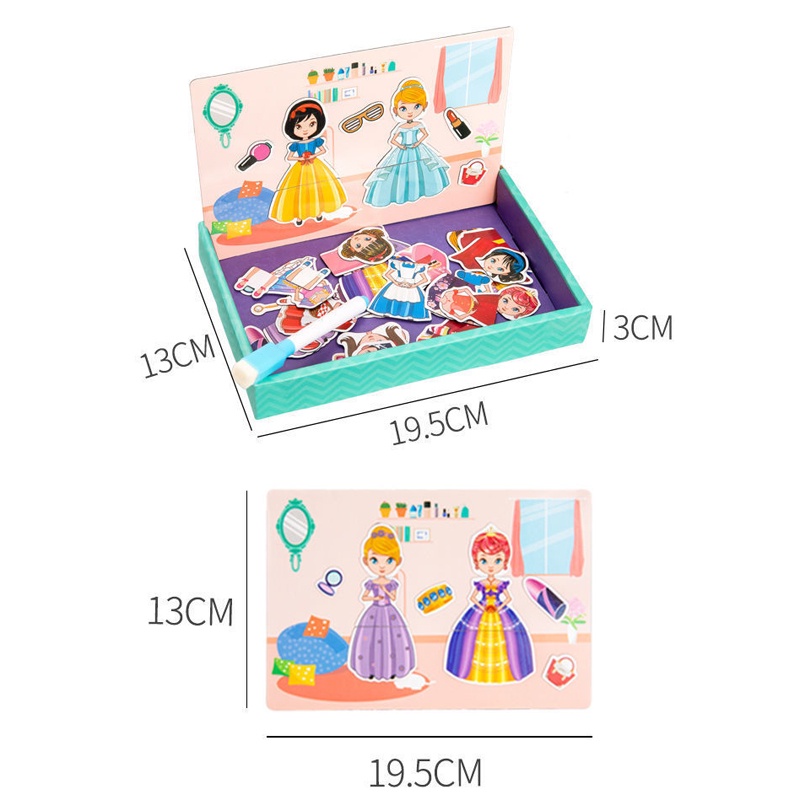MAGNETIC BOOK CREATIVE PUZZLE KID EDUCATIONAL TOY LEARNING PLAYSET