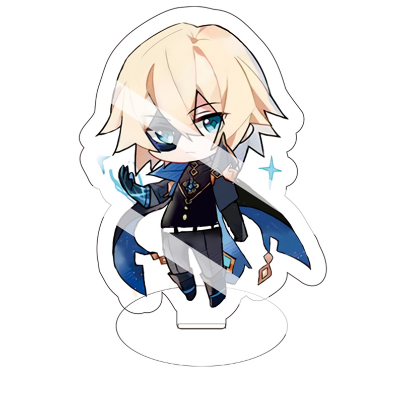 Genshin impact hình kazuha hành động zhong li xiao kaeya albedo acrylic đứng mô hình đồ chơi trang trí bàn đứng dấu hiệu người hâm mộ quà tặng