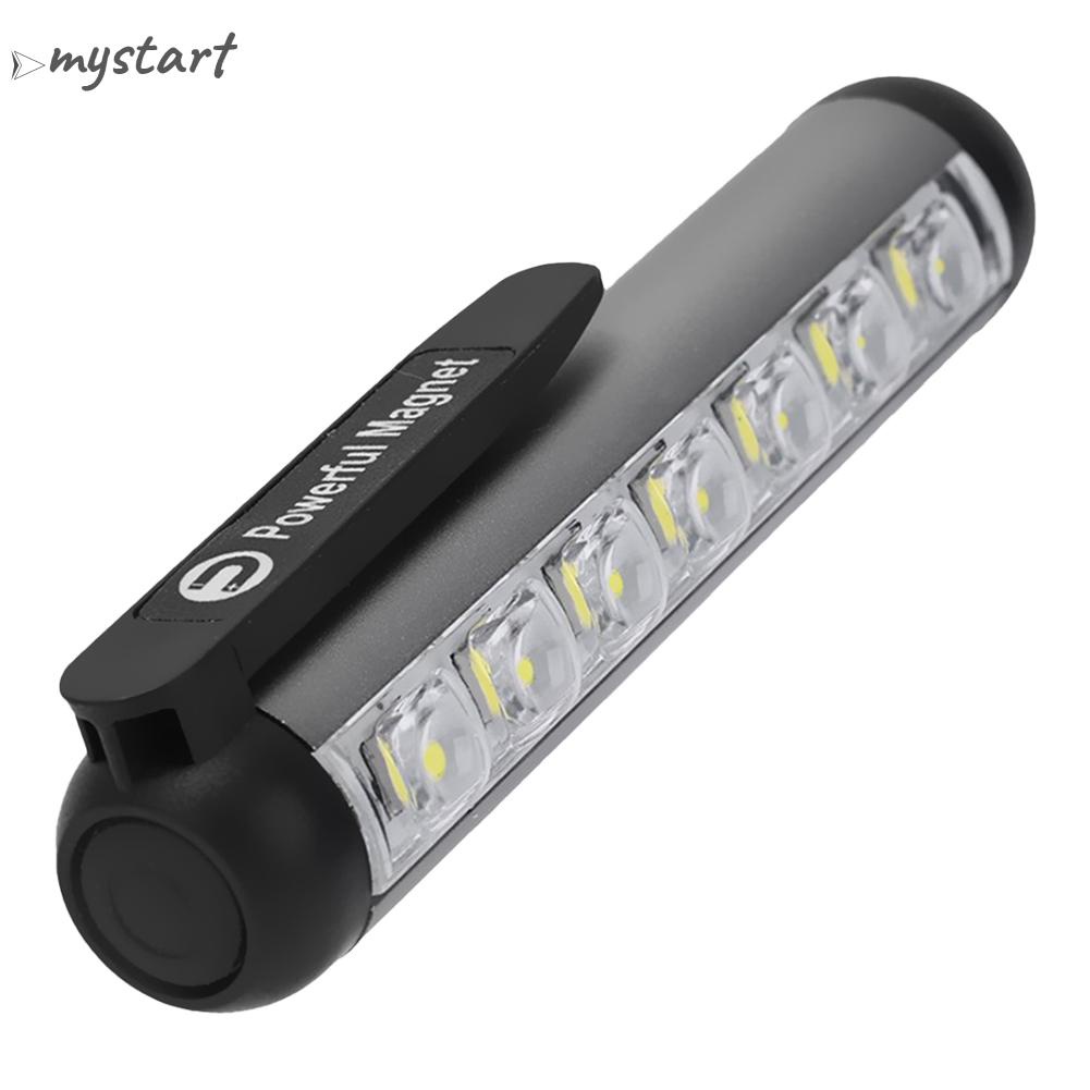 Đèn Pin LED Cầm Tay Sạc Được Loại C Kèm Kẹp Nam Châm