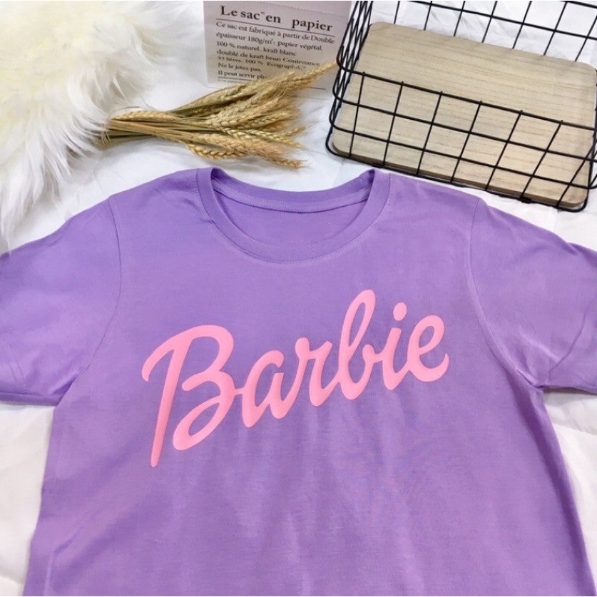 Áo Thun Tay Ngắn In Hình Búp Bê Barbie Phong Cách Harajuku Thời Trang Cho Nam Và Nữ