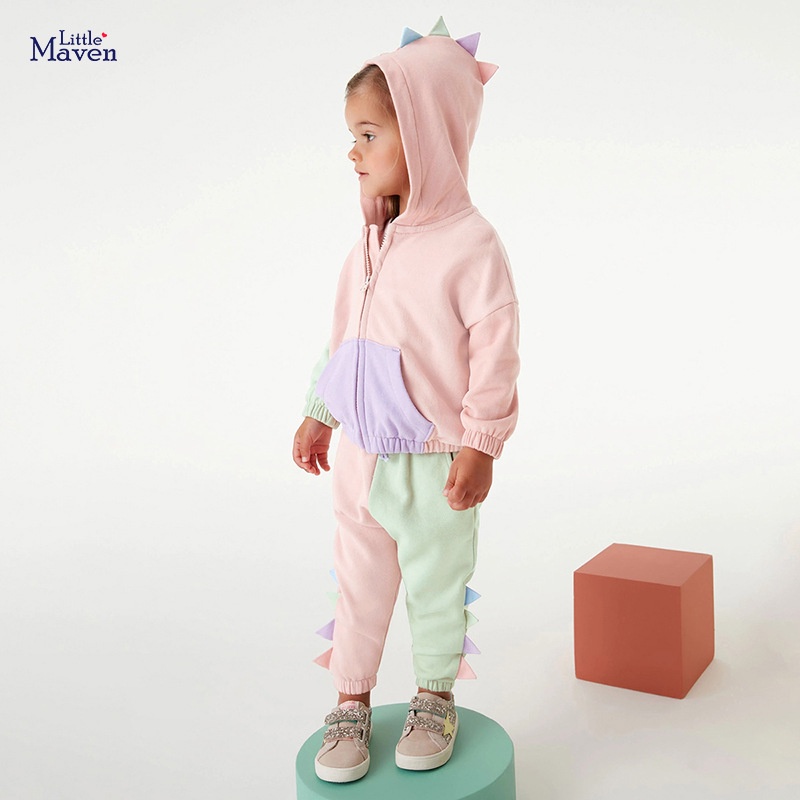 Áo Khoác Cotton Thuần Khiết Tay Dài Dễ Thương Phong Cách Âu Mỹ Cho Bé Gái