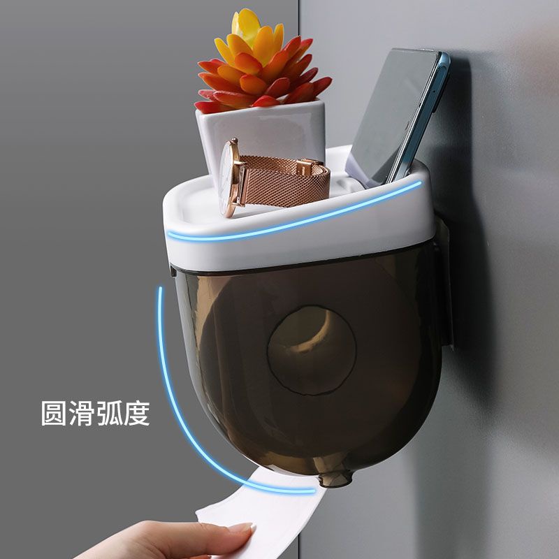 Hộp Đựng Cuộn Giấy Vệ Sinh Bằng Nhựa Chống Nước Tiện Dụng Giá Đỡ
