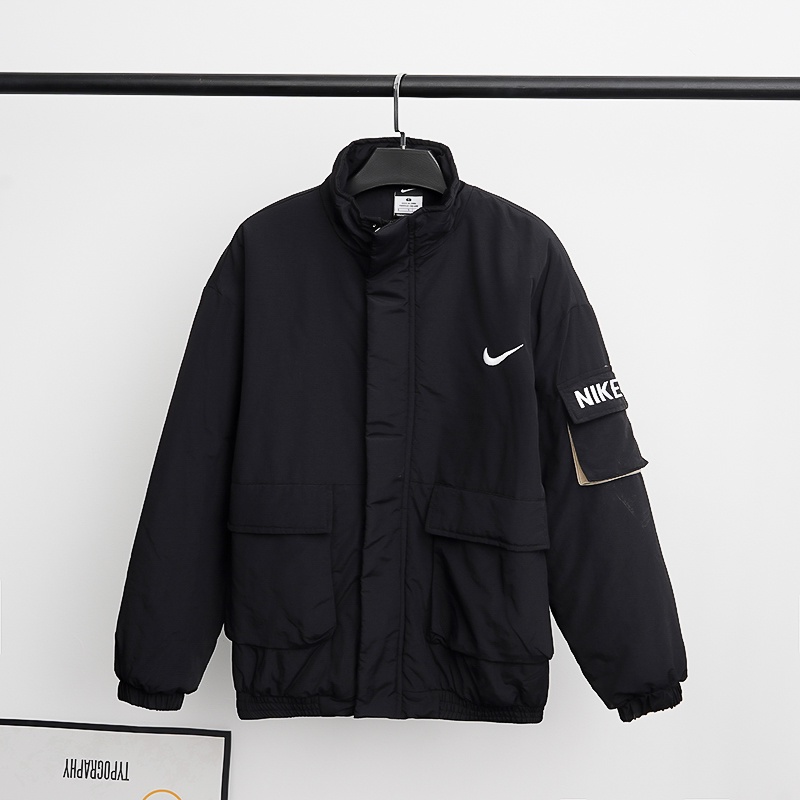 .Áo Khoác Nike100% Vải Thêu Họa Tiết Phong Cách Hiphop Đường Phố