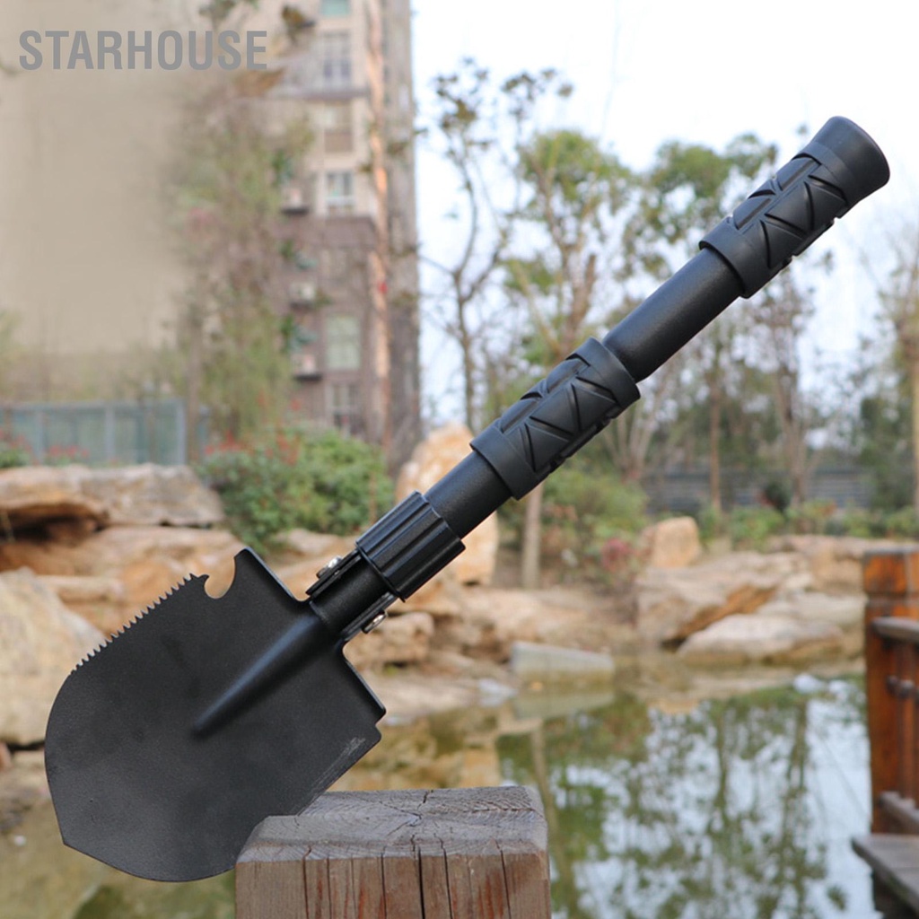 StarHouse Gấp Xẻng Cắm Trại Thép Hợp Kim Chữa Cháy Công Cụ Cho Ngoài Trời