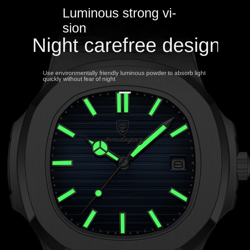 Đồng Hồ Quartz Nam Siêu Mỏng Chống Thấm Nước