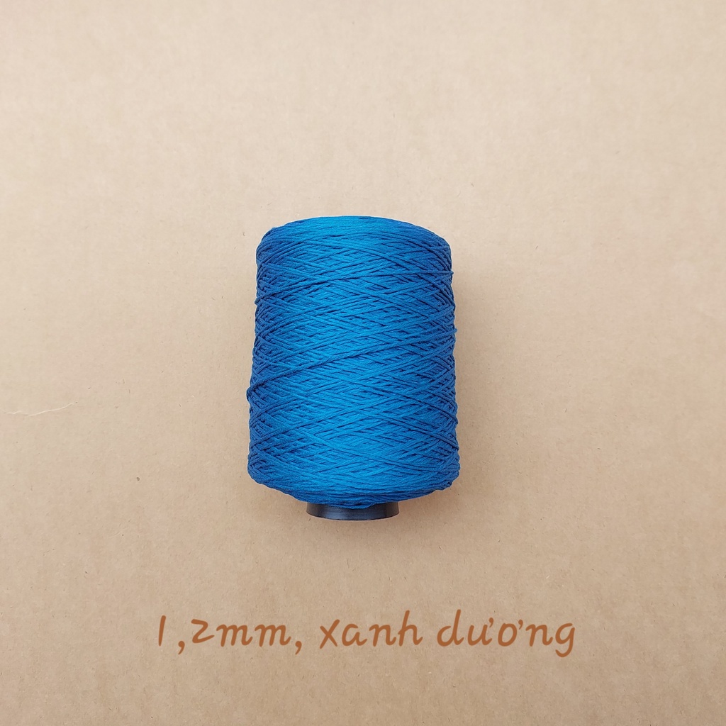 Cuộn sợi Silk 100% Silk, cỡ sợi 1.2mm, đan móc áo, váy, đầm