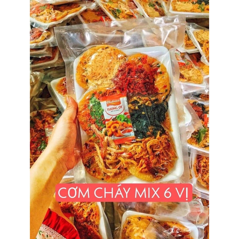 cơm cháy chà bông 6 vị siêu toping