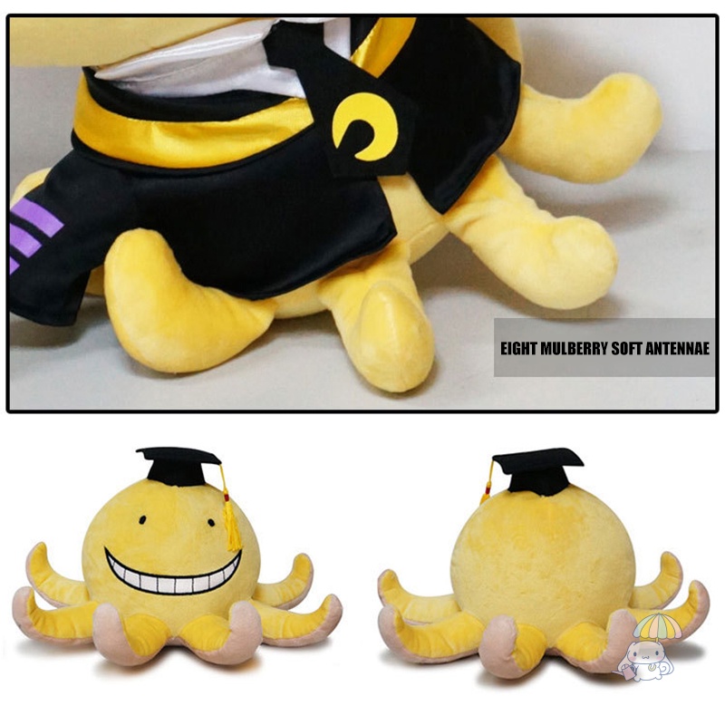 Búp Bê Nhồi Bông Đồ Chơi Mềm Mại Hình Nhân Vật Sát Thủ Korosensei Trong Lớp Học Ám Sát