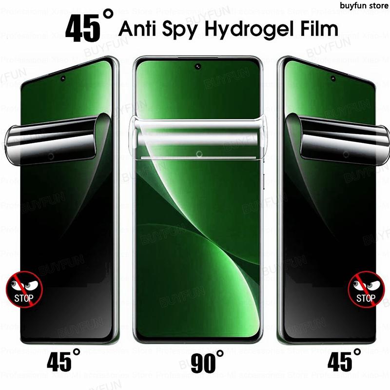 3-in-1 Back Screen Privacy Soft Protector + Front Screen Anti Spy Hydrogel Film + lens film for samsung galaxy z flip 5 5G flip5 zflip5