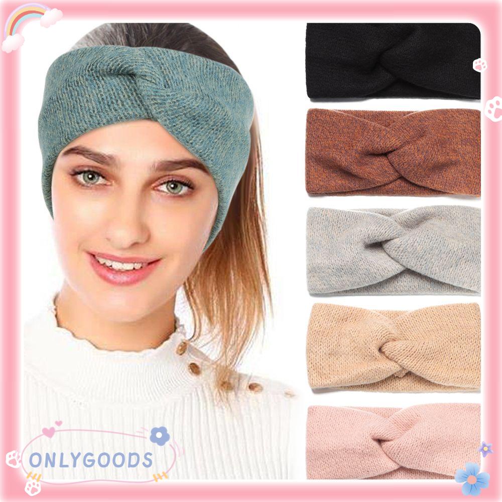 Băng Đô Turban Đan Chéo Co Giãn Thời Trang Thu Đông Cho Nữ