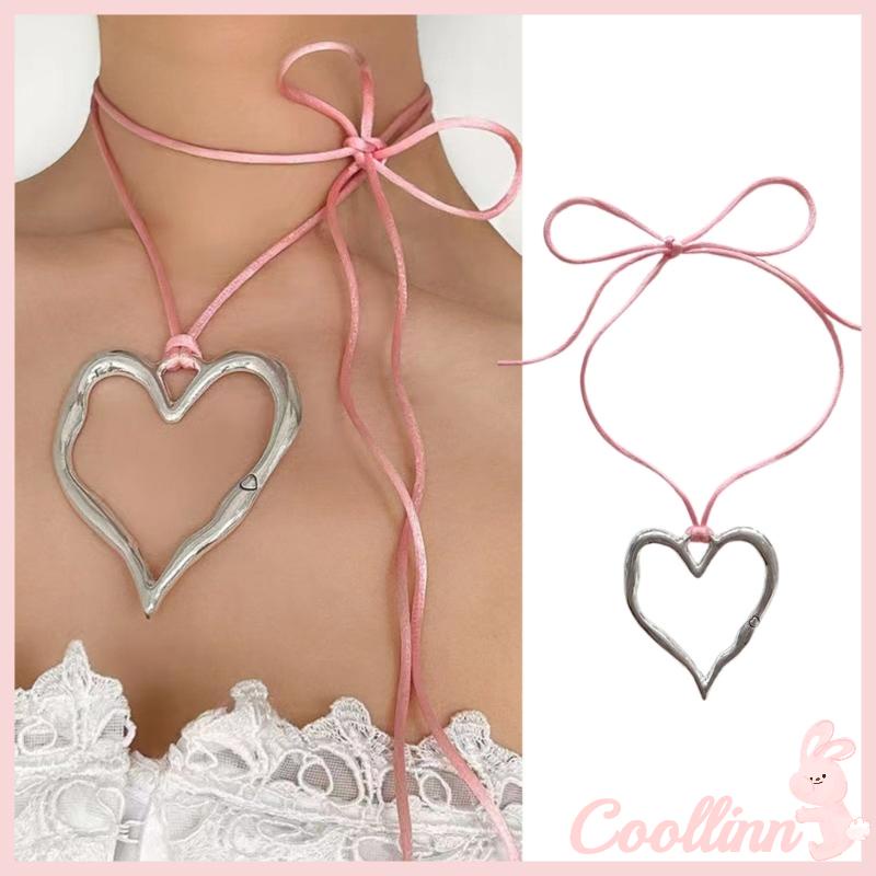 Vòng cổ Mặt Hình Trái Tim Thời Trang Cho Nữ Y2K
