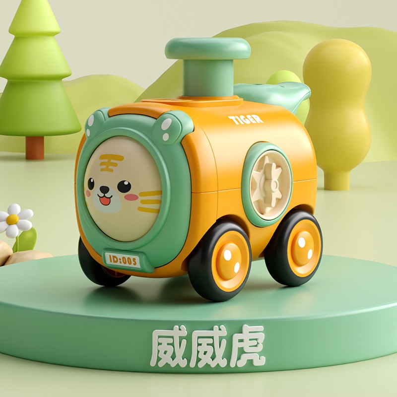 Xe Lửa Đồ Chơi Thay Đổi Khuôn Mặt Hoạt Hình Kèm Còi Dành Cho Bé Trai Mẫu Giáo
