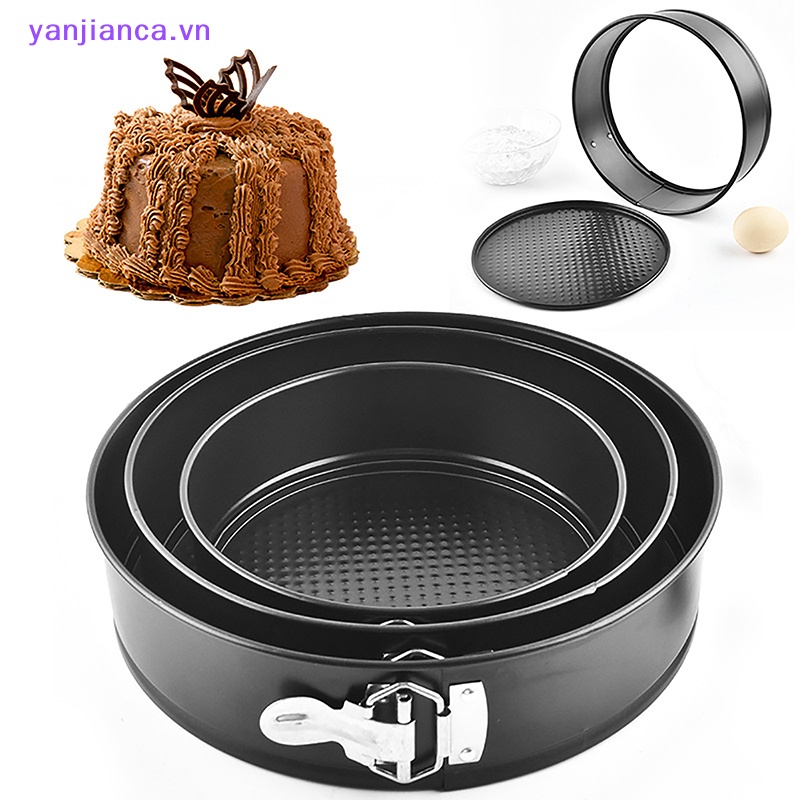 Yanca round springform pan non cheesecake mold with removable bottom baking mold bakeware spring form cake tin vn