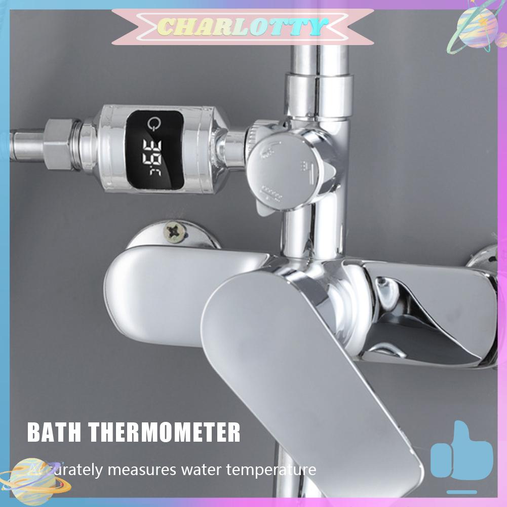 ✿ Cha ✿ Vòi sen nhiệt kế led kỹ thuật số tắm cho bé màn hình nhiệt độ nước c / fahrenheit cho nhà bếp phòng tắm tại nhà ★