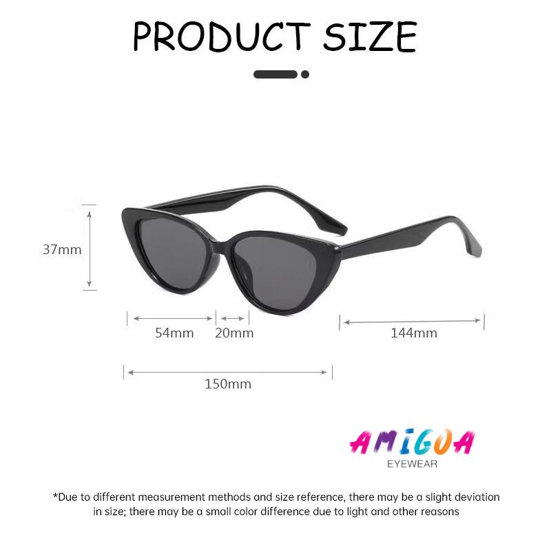 👓️amigoa👓️ Kính râm mắt mèo thời trang Retro dành cho nữ 2024