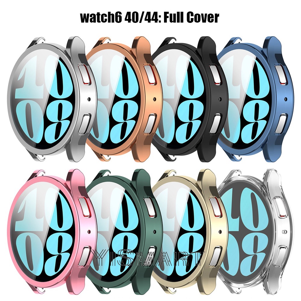 Vỏ bảo vệ toàn màn hình cho samsung galaxy watch 6 40mm 44mm tpu hollow bumper protective cover cho galaxy watch6 classic 43mm 47mm