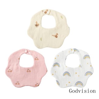 Bb portable baby drooling bibs unisex soft absorbent multi-layer baby bibs for drooling teething boys girls bền