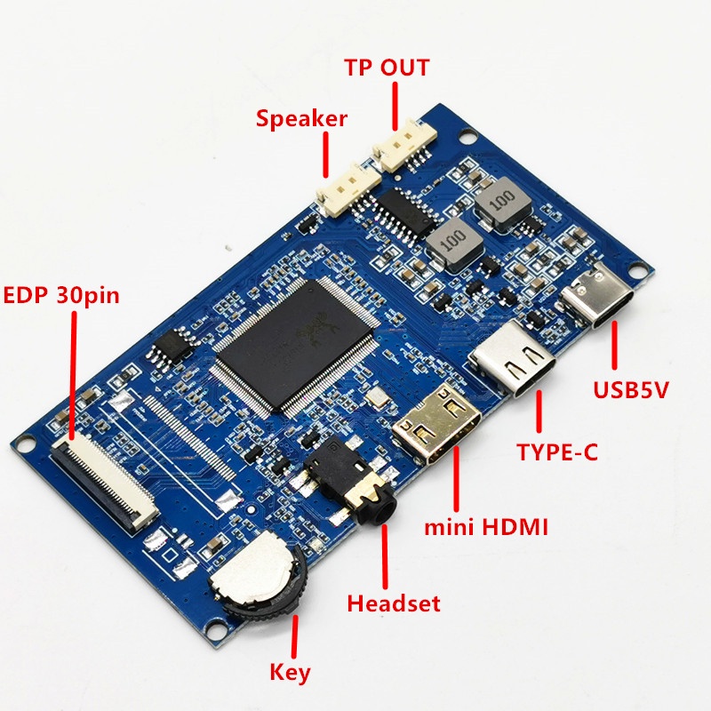 Thiết Bị Điều Khiển Màn Hình lcd 30pin edp hdmi type-c 30pin Chuyên Dụng Cho laptop