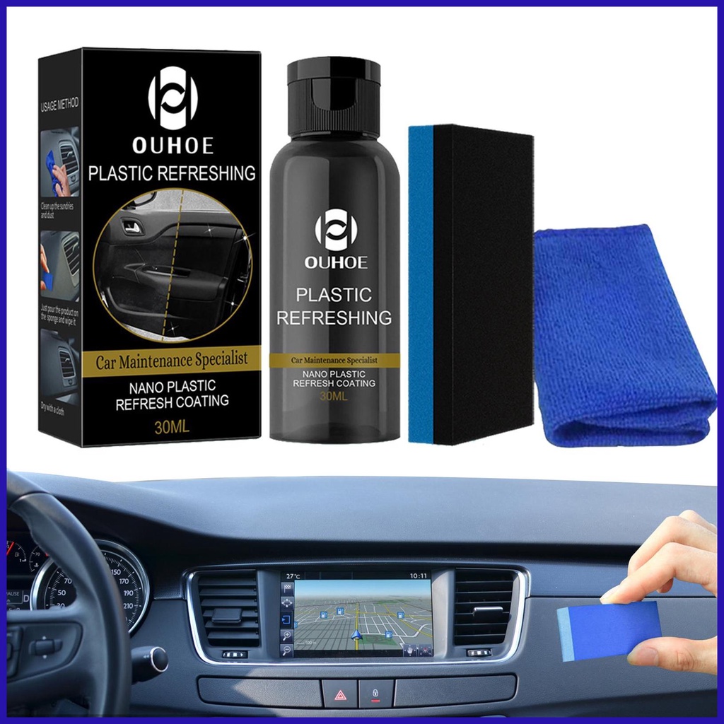 30ml / 50ml chất phủ phục hồi nhựa chất làm mới xe hơi chất làm sạch nội thất ô tô robpvn