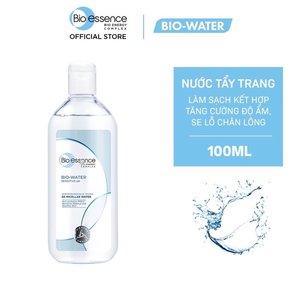 Nước tẩy trang ẩm mượt mịn màng Bio-Essence Bio-Water Bio-Essence Water Micellar Water 100ml