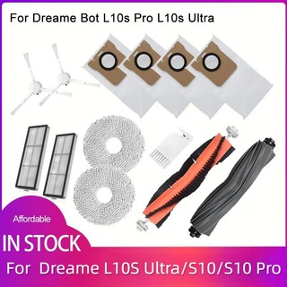  Dreame L10s Ultra Dreame S10 S10 pro Robot hút bụi Phụ kiện Bàn chải chính Bàn chải cao su Bàn chải bên Bộ lọc Cán lau nhà Túi bụi 
