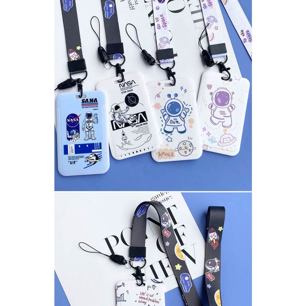 Túi Đựng Thẻ Xe Buýt Kèm Móc Khóa Búp Bê Xinh Xắn Ốp CCCD