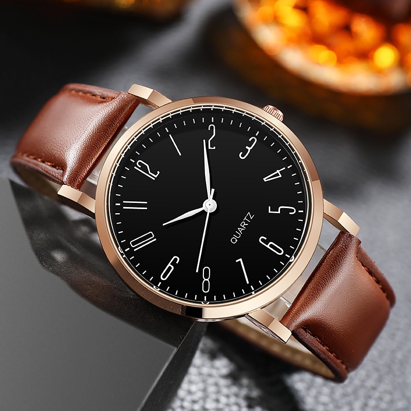 Đồng Hồ Dây Da Thiết Kế Thanh Lịch Cho Nam