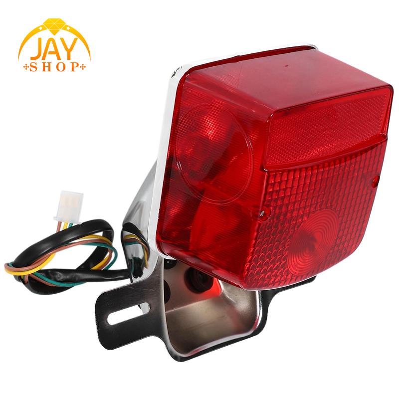 Đèn hậu led phanh xe máy đèn xi nhan cho suzuki gn125 125cc gn125h hj125-8