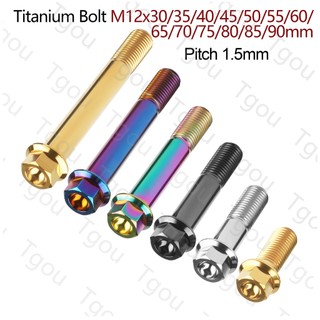 Bu lông lục giác chìm đầu lục giác bằng titan m12x30-90mm 1.5 cho xe mô tô