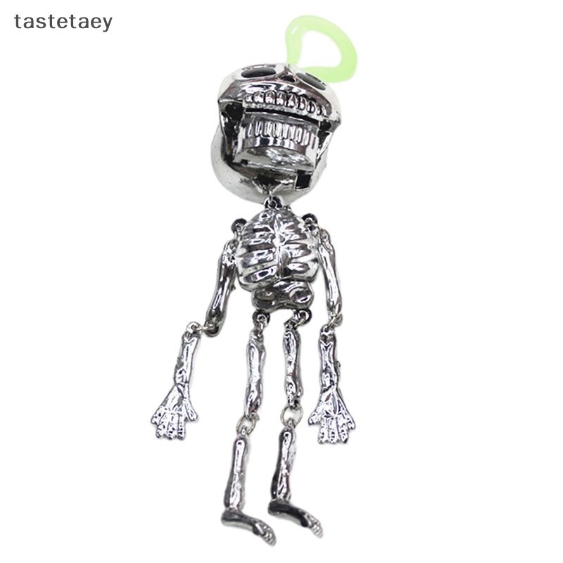 Ngon mới lạ sáng tạo kéo-dây đầu lâu ba lô trang trí móc khóa mặt dây chuyền nhỏ đồ chơi halloween party surprise doll prank fun gift en