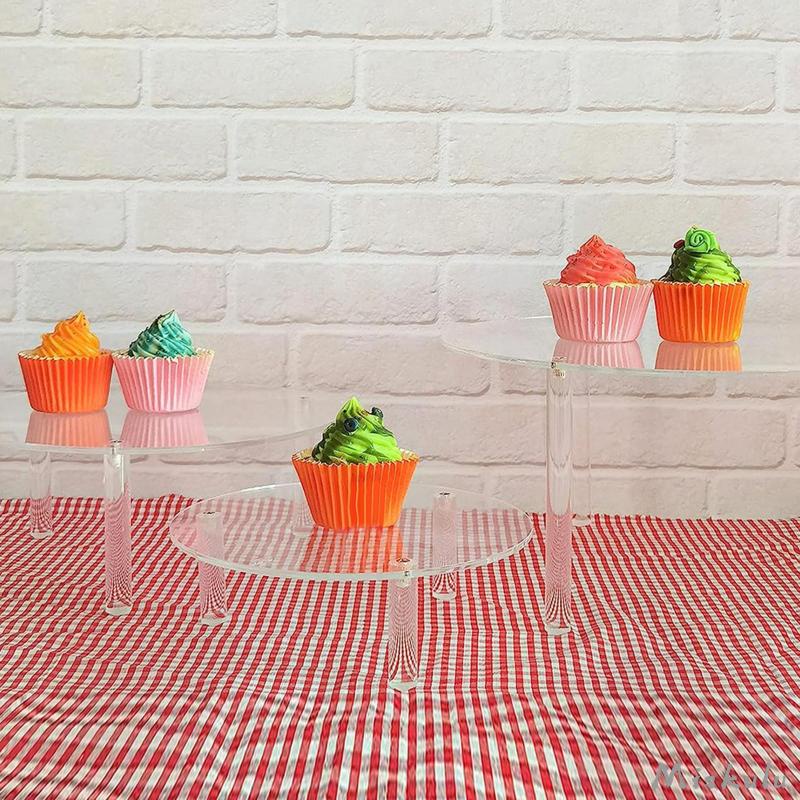 3x đế bánh tiệc weding trang trí nhà kẹo có thể xếp chồng lên nhau bánh mì ngày lễ cupcake trưng bày cupcake chủ sở hữu món tráng miệng