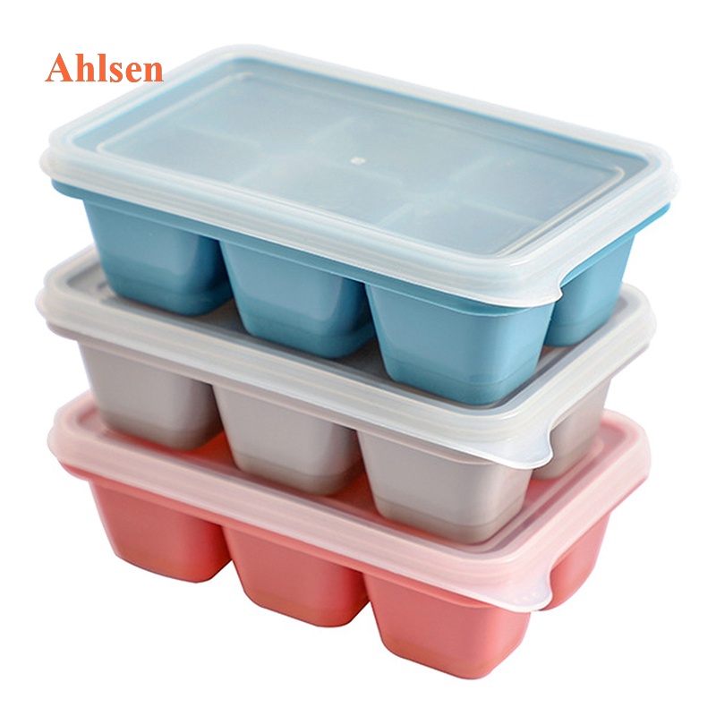 Bộ 3 khay làm đá, khay làm đá bằng silicon có nắp, có thể xếp chồng lên nhau và máy rửa chén khay làm đá an toàn, dùng cho bia, rượu, rượu whisky, cocktail không chứa bpa