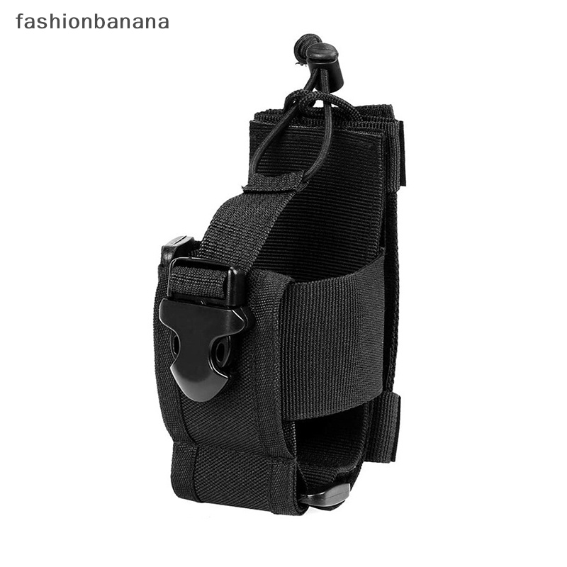 Fashionbanana tactical radio pouch military walkie talkie holder mag bag paintball hung waist belt túi đựng điện thoại bao da tyu