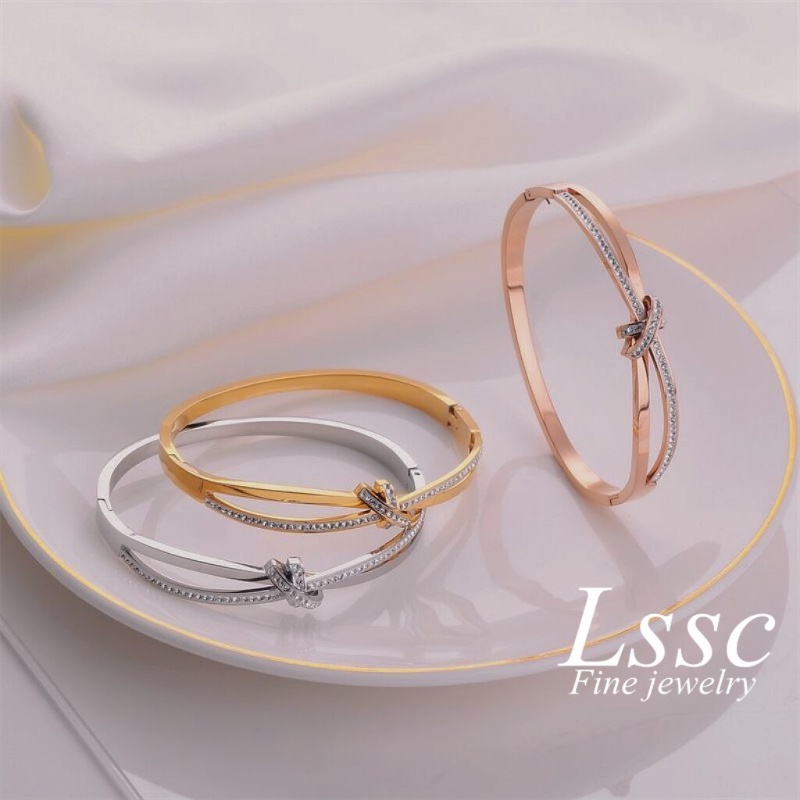 LSSC vòng tay cuff titan ko gỉ 3 người tự làm vòng đeo tay nữ may mắn sẽ không phai