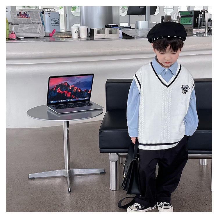 Áo len trẻ em nhật bản và hàn quốc preppy vest vest áo khoác hợp thời trang