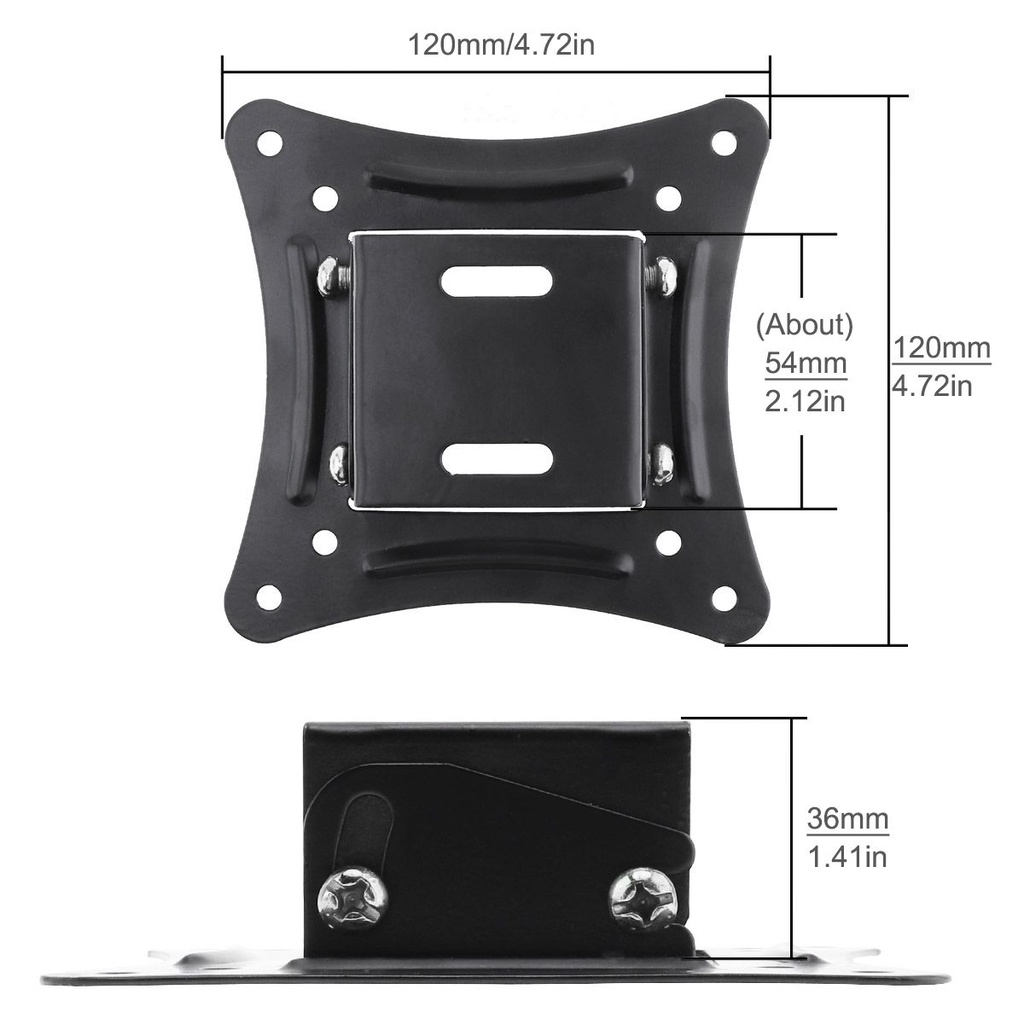 Giá treo tường tv 14-26 inch giá đỡ đa năng bảng điều khiển phẳng cố định khung tv led giá đỡ tv cho màn hình lcd màn hình