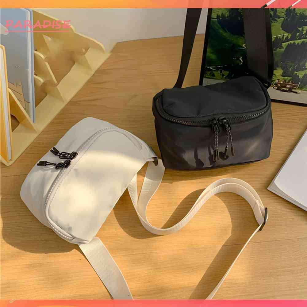 Túi Thể Thao Đeo Chéo Ngực Mềm Màu Trơn Nhỏ Gọn Dành Cho Bạn Nữ