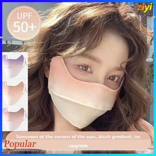 Khẩu trang chống nắng chống tia uv vải lụa lạnh mỏng thoáng khí thời trang mùa hè cho nữ