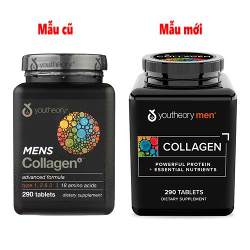 [FreeShip] Viên uống collagen cho nam youtheory mens type 1 2 & 3 290 / 390 viên Healthy care  Extate Official Mall