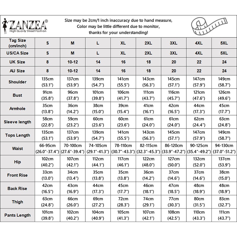 Zanzea Set Áo Lửng Dài Tay Hai Lớp + Quần ống rộng Thời Trang Nữ