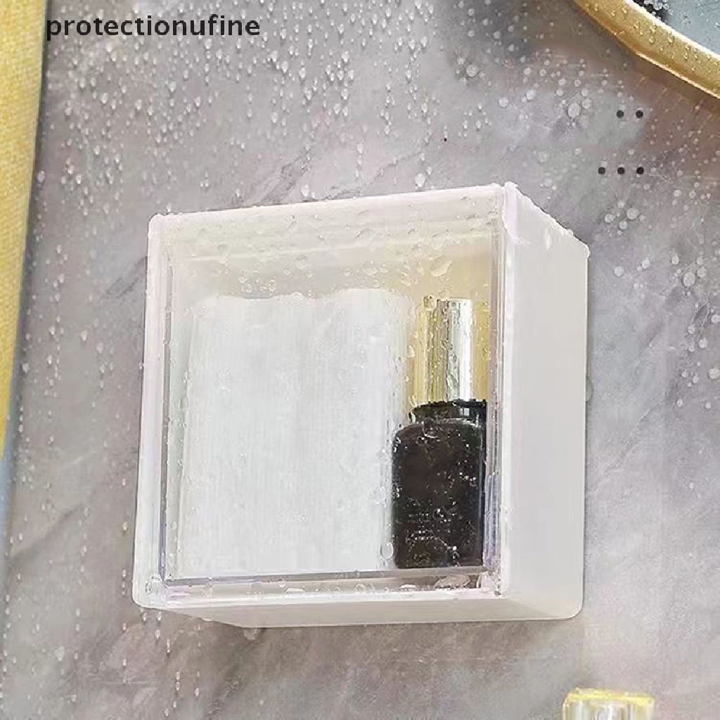 Hộp Đựng Tăm Bông / Bông Ngoáy Tai Bằng Nhựa Gắn Tường PR3VN