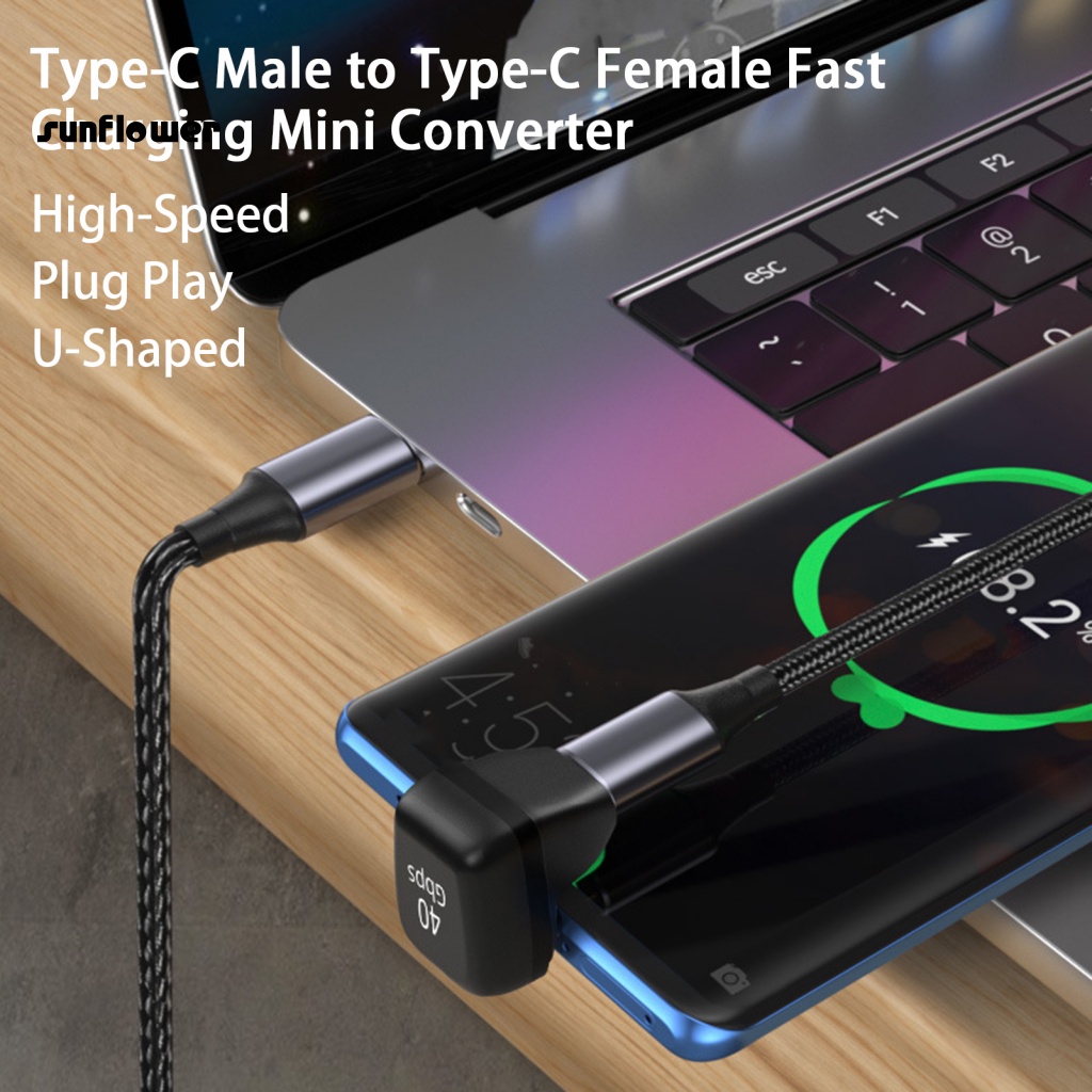 Bộ chuyển đổi LENOVO 8K 60Hz đầu cắm Type-C sang lỗ cắm Type-C Female cho điện thoại