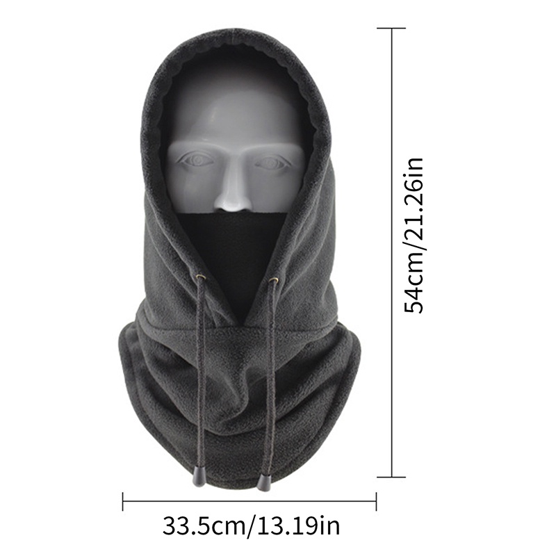 Fancy Mới Mũ Trùm Đầu Thể Thao Mùa Đông Chống Gió Giữ Ấm Có Đệm Lót Vải Lông Đi Xe Đạp Trượt Tuyết Ngoài