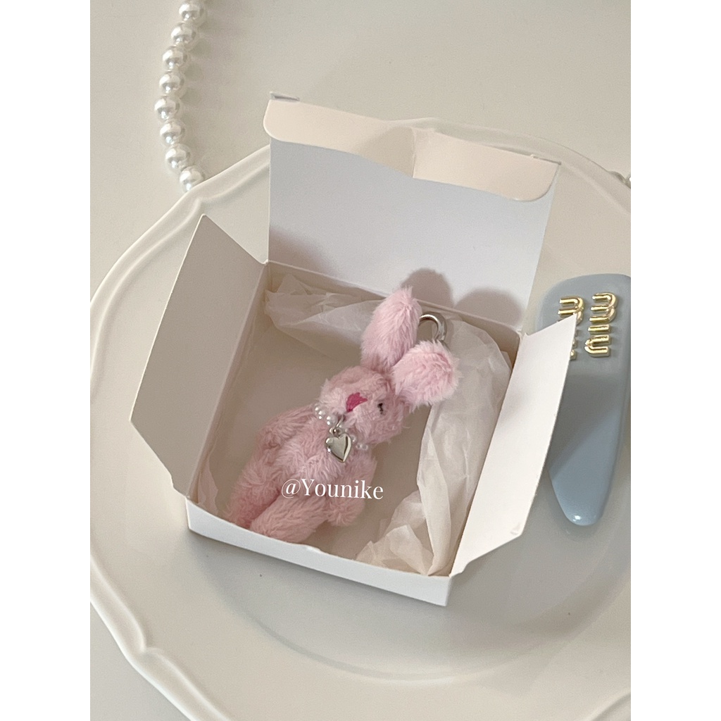 Móc Khóa Hình Thỏ Hồng Dễ Thương Xinh Xắn