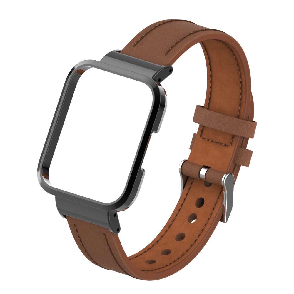 Dây Đeo Thay Thế Chất Liệu Da Màu Trơn Cho Redmi Watch 3 Redmi Watch 2 Lite / Mi Watch Lite