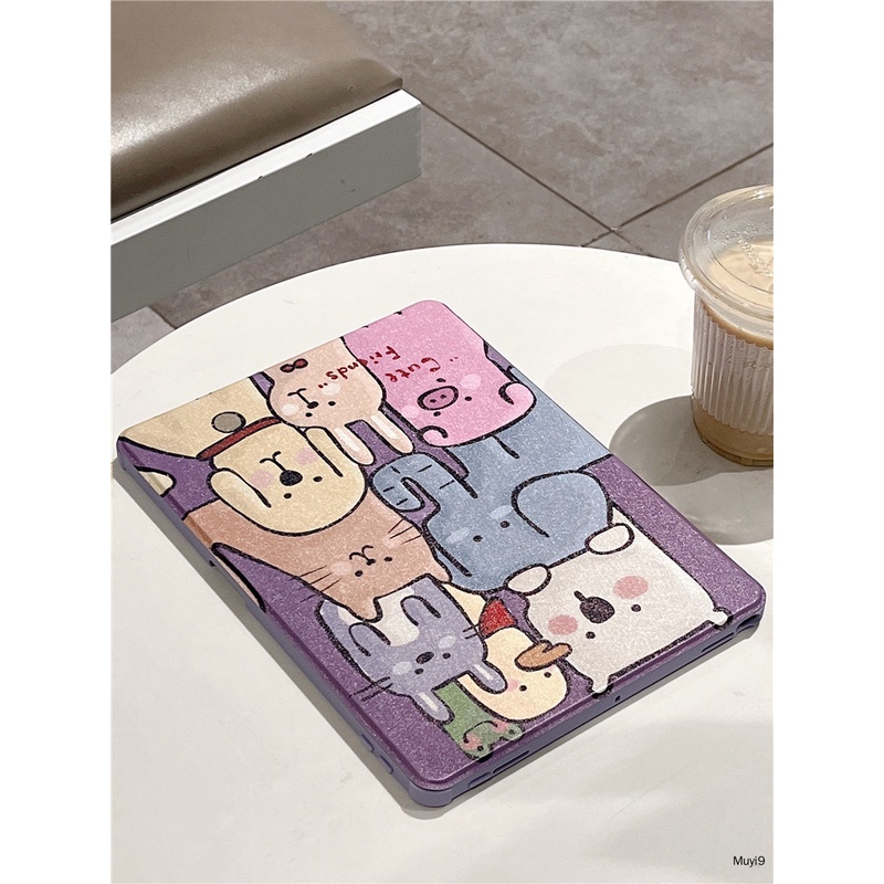 Bao Da Máy Tính Bảng In Hình Động Vật Hoạt Hình Cho Ipad 10.2 2022 Ipad 10Th Pro 10.5 Ipad Air 2 Air 5 10.9 Pro 11 Ipad 9Th Ipad 12.9