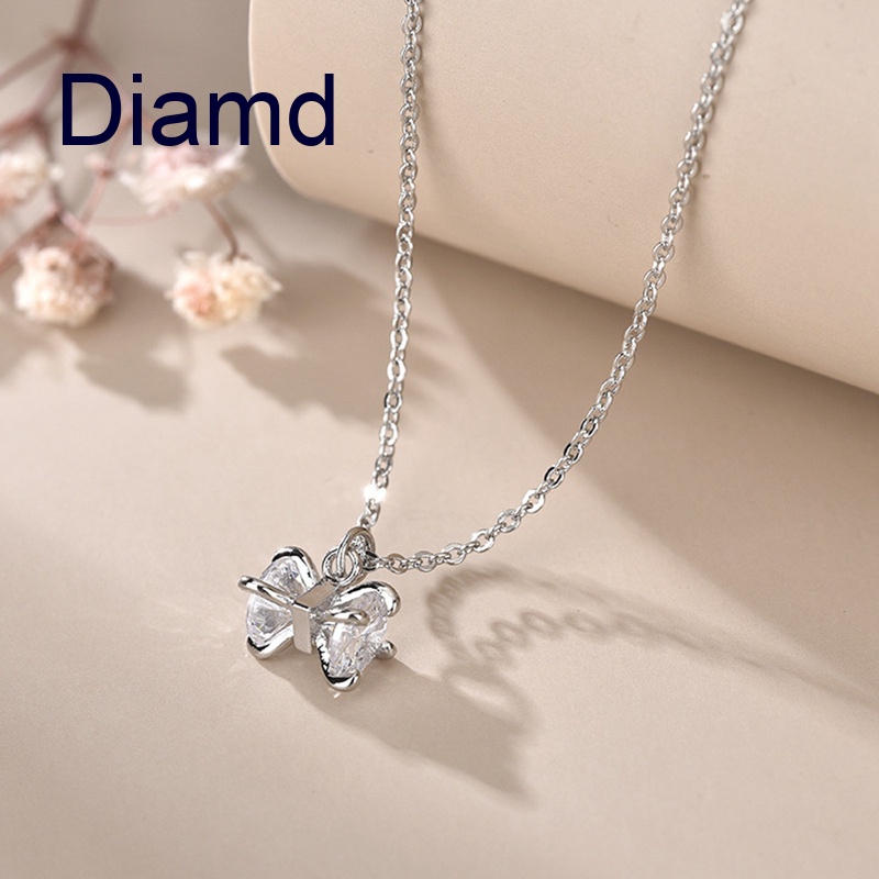 Diamd Vòng cổ Mặt Đồng Hồ Cát Hình Trái Tim Sang Trọng Cho Nữ