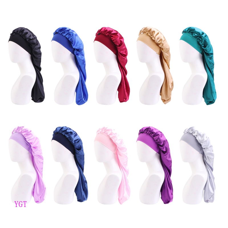 Ygt Mũ Satin Trùm Đầu Khi Ngủ Trùm Đầu Khi Ngủ Bằng Satin Bện Tóc Dài Cho Nữ