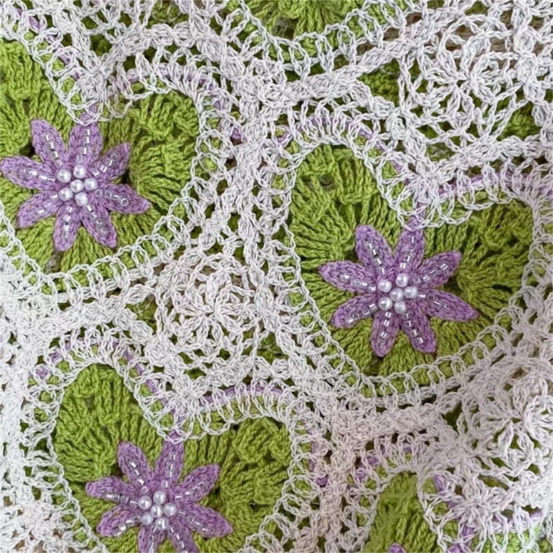 Áo Croptop Dệt Kim Không Tay Cổ Chữ U Khoét Rỗng Thời Trang Mùa Hè Vintage Cho Nữ