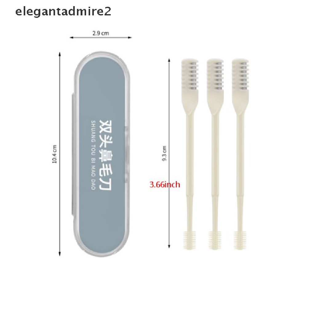 Máy Tỉa Lông Mũi Hai Đầu Xoay 360 Độ Kèm Hộp Đựng Tiện Lợi